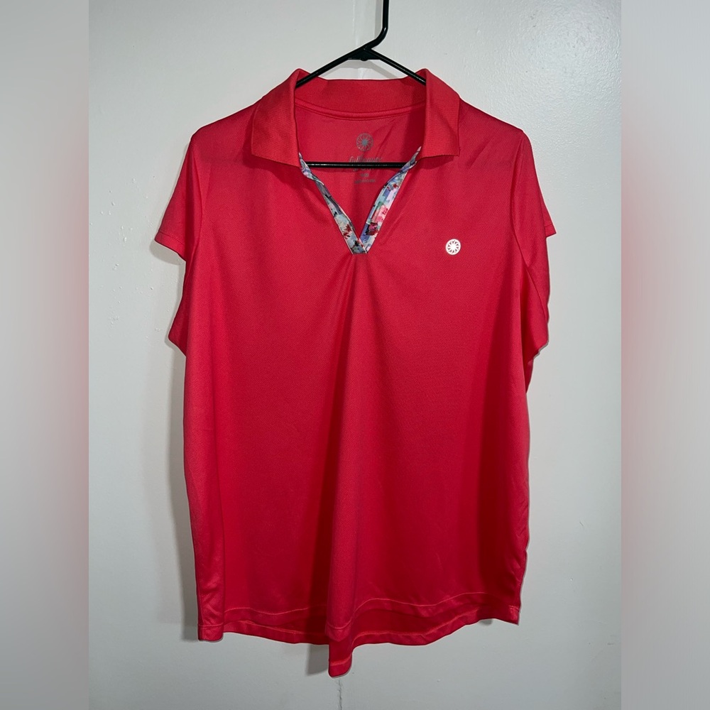 Fullbeauty Sport Women’s Peach Polo Short Sleeve T-Shirt Size 18/20